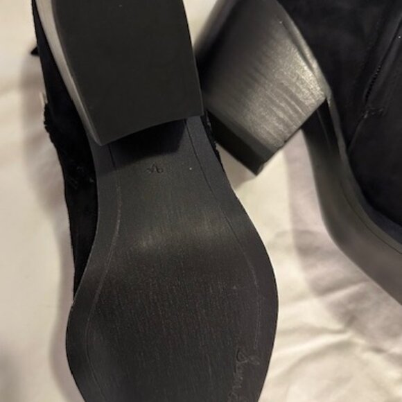 NIB Sam Edelman Walden Ankle Boot Black Suede 9.5M - Picture 6 of 11